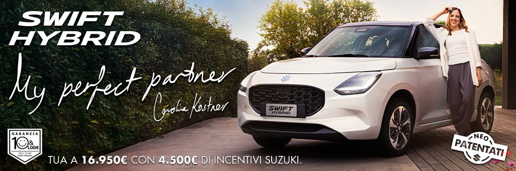 NUOVA SUZUKI SWIFT HYBRID: MY PERFECT PARTNER Full Image